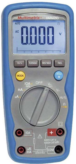 Multimetrix DMM 210 Multimeter Digitaal Waterbestendig (IP67) CAT III 1000 V, CAT IV 600 V Weergave (counts): 6000
