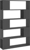 vidaXL - Boekenkast/kamerscherm - 100x24x155 - cm - bewerkt - hout - grijs