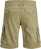 JACK&JONES JJIZACK JJCARGO SHORTS AMA SOLID STS - Korte heren cargo - Biologisch katoen - Maat S