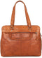 Leren Laptop Schoudertas - Kansas - Brandy Cognac