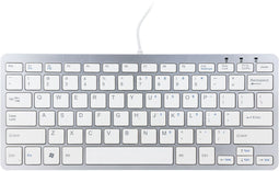 R-Go Tools Ergo Compact - Toetsenbord - Ergonomisch en smal - Wit