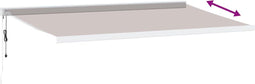vidaXL - Luifel - automatisch - uittrekbaar - 500x300 - cm - bruin