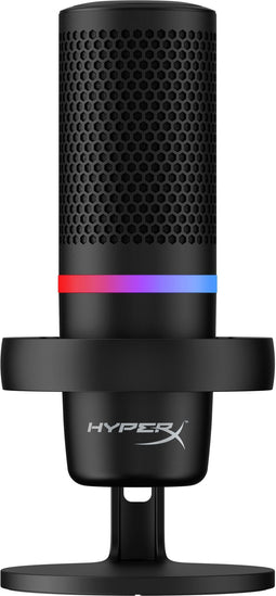 HyperX DuoCast - USB-microfoon - RGB-lichtring en tap-to-mute - Zwart
