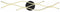 Globo Geronimo - plafonniere - LED 1250 lumen - zwart - 67206DW