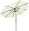 vidaXL - Parasol - 3-laags - Aluminium paal - 300 cm - Zand
