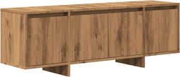 vidaXL - Tv-meubel - 120x30x40,5 - cm - bewerkt - hout - artisanaal - eikenkleurig