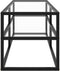 vidaXL - Tv-meubel - met - gehard - glas - 120x40x40 - cm - zwart