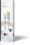 Nedis USB-Kabel - USB 3.2 Gen 1 - USB-A Male - USB-C Male - 15 W - 5 Gbps - Verguld - 1.00 m - Rond - Gevlochten / Nylon - Aluminium - Cover Window Box