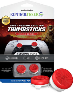 KontrolFreek FPS Inferno - Thumbsticks - Verbeterde grip en precisie - Rood/Wit
