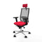 Piqueras y Crespo 2D086N2 - Bureaustoel - Hoofdsteun en verstelbare hoogte - Rood