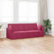 vidaXL - Ligbed - Sofa - 2-in-1 - Wijnrood - 213x144x60 - cm - Velvet