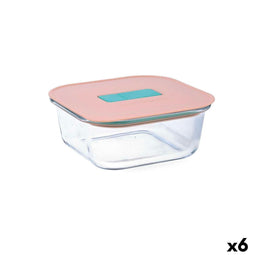 Luminarc Joy - Hermetische Lunchtrommel 800 ml - Geschikt voor magnetron - Oranje (6 stuks)