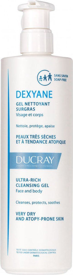 Ducray Dexyane Gel Nettoyant Surgras Zeer Droge/Atopische