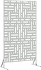 vidaXL - Privacyscherm - 100 x 50 x 180 cm - Gegalvaniseerd staal - Zilver