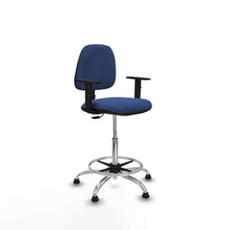 Piqueras y Crespo B1D05RT - Bureaustoel - Hoogteverstelbaar met armleuning - Marineblauw