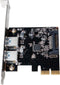 LogiLink PC0080 - PCIe USB 3.1 interfacekaart - 2x USB 3.1