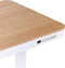 Bureau elektrisch verstelbaar met USB-poort lichthout/wit 120 x 60 cm KENLY