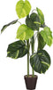 Mica Decorations Caladium - Kunstplant H100 x Ø50 cm - Donkergroen