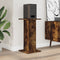vidaXL - Speakerstandaards - 2 - st - 30x30x60 - cm - bewerkt - hout - gerookt - eiken