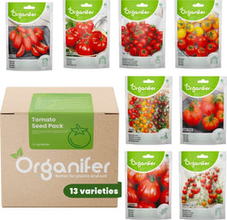 Tomatenzaden Pakket - 13 Soorten - Tomaten Zaden - Groentezaden - Tomaten - Moestuinzaden - Tomatenplant - Moestuin Pakket - Tomaat - Tomatenzaden - Organifer