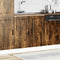 vidaXL - Spoelbakonderkast - Porto - 80x46x81,5cm - bewerkt - hout - gerookt - eiken