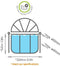 EXIT zwembad overkapping ø305cm - universeel - beschermt tegen vuil en regen