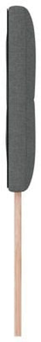 vidaXL - Hoofdbord - Met - Knopen - Donkergrijs - 100 - cm