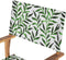 CINE - Tuinstoel set van 2 - Groen/Hout/Blad - Polyester