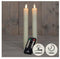 Anna's Collection LED Dinerkaarsen - 23 cm - afstandsbediening - ivoor (2 stuks)
