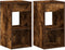 vidaXL - Nachtkastjes - 2 - st - met - lade - 35x34x66,5 - cm - gerookt - eikenkleurig