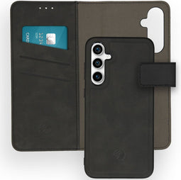 imoshion Hoesje Geschikt voor Samsung Galaxy S23 FE Hoesje Met Pasjeshouder - imoshion Uitneembare 2-in-1 Luxe Bookcase - Zwart