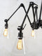 it's about RoMi Hanglamp Amsterdam - Zwart/Glas - Ø120cm - 5L - Modern - Hanglampen Eetkamer, Slaapkamer, Woonkamer
