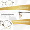 LC Eyewear Computerbril - Blauw Licht Bril - Blue Light Glasses - Beeldschermbril - Metaal - Unisex Bril Zonder Sterkte - Goud