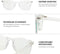 LC Eyewear Computerbril - Blauw Licht Bril - Blue Light Glasses - Beeldschermbril - Unisex - Transparant - Retro