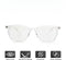 LC Eyewear Computerbril - Blauw Licht Bril - Blue Light Glasses - Beeldschermbril - Unisex - Transparant - Retro