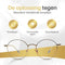 LC Eyewear Computerbril - Blauw Licht Bril - Blue Light Glasses - Beeldschermbril - Metaal - Unisex Bril Zonder Sterkte - Goud