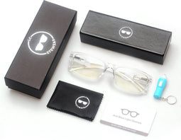 LC Eyewear Computerbril - Blauw Licht Bril Zonder Sterkte - Blue Light Glasses - Beeldschermbril - Unisex - Transparant - Design