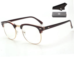 LC Eyewear Computerbril - Blauw Licht Bril Zonder Sterkte - Blue Light Glasses - Beeldschermbril - Club - Unisex - Bruin