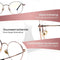 LC Eyewear Computerbril - Blauw Licht Bril Zonder Sterkte - Blue Light Glasses - Beeldschermbril - Metaal - Unisex - Rose Gold