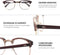 LC Eyewear Computerbril - Blauw Licht Bril Zonder Sterkte - Blue Light Glasses - Beeldschermbril - Club - Unisex - Bruin