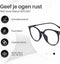 LC Eyewear Computerbril - Blauw Licht Bril Zonder Sterkte - Blue Light Glasses - Beeldschermbril - Unisex Bril Zonder Sterkte - Mat Zwart