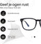LC Eyewear Computerbril - Blauw Licht Bril Zonder Sterkte - Blue Light Glasses - Beeldschermbril - Design - Unisex - Zwart