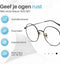 LC Eyewear Computerbril - Blauw Licht Bril Zonder Sterkte - Blue Light Glasses - Beeldschermbril - Metaal - Unisex - Zwart
