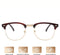 LC Eyewear Computerbril - Blauw Licht Bril Zonder Sterkte - Blue Light Glasses - Beeldschermbril - Club - Unisex - Bruin