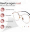 LC Eyewear Computerbril - Blauw Licht Bril Zonder Sterkte - Blue Light Glasses - Beeldschermbril - Metaal - Unisex - Rose Gold