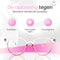 LC Eyewear Computerbril - Blauw Licht Bril Zonder Sterkte - Blue Light Glasses - Beeldschermbril - Unisex - Transparant Roze