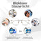 LC Eyewear Computerbril - Blauw Licht Bril Zonder Sterkte- Blue Light Glasses - Beeldschermbril - Metaal - Unisex - Zilver