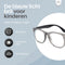 LC Eyewear Computerbril voor Kinderen - Blauw Licht Bril Zonder Sterkte- Blue Light Glasses - Beeldschermbril - Unisex - Zwart