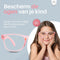 LC Eyewear Computerbril voor Kinderen - Blauw Licht Bril Zonder Sterkte- Blue Light Glasses - Beeldschermbril - Unisex - Transparant Roze
