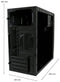 LC-Power 2014MB Micro-ATX Mini-Tower Zwart
